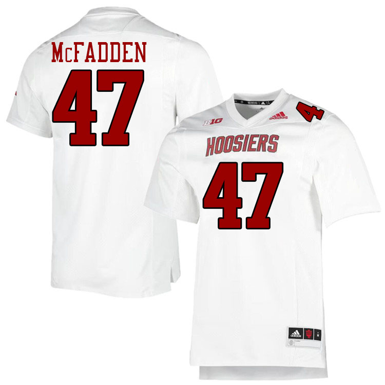 #47 Micah McFadden Indiana Hoosiers Football Jeresys College Apparels,Uniforms Stitched-Throwback Wh